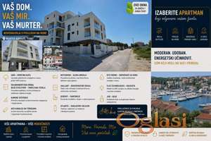 Lux apartman S2 Jezera Murter, novogradnja 92m2 + bašta